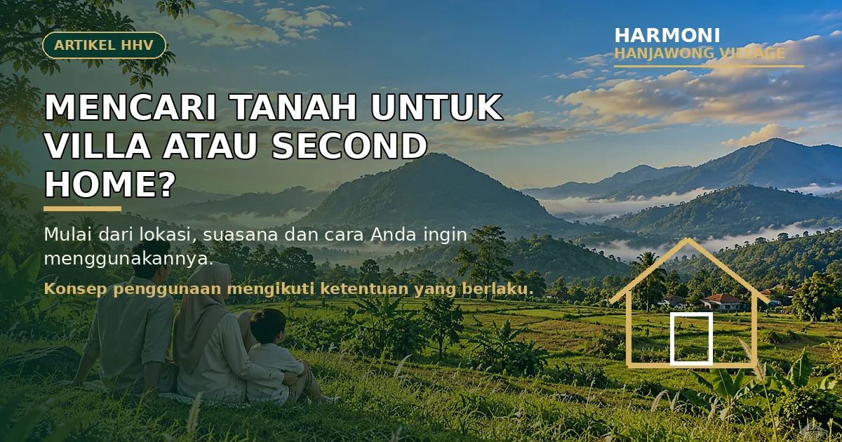 Tanah untuk Glamping atau Hospitality