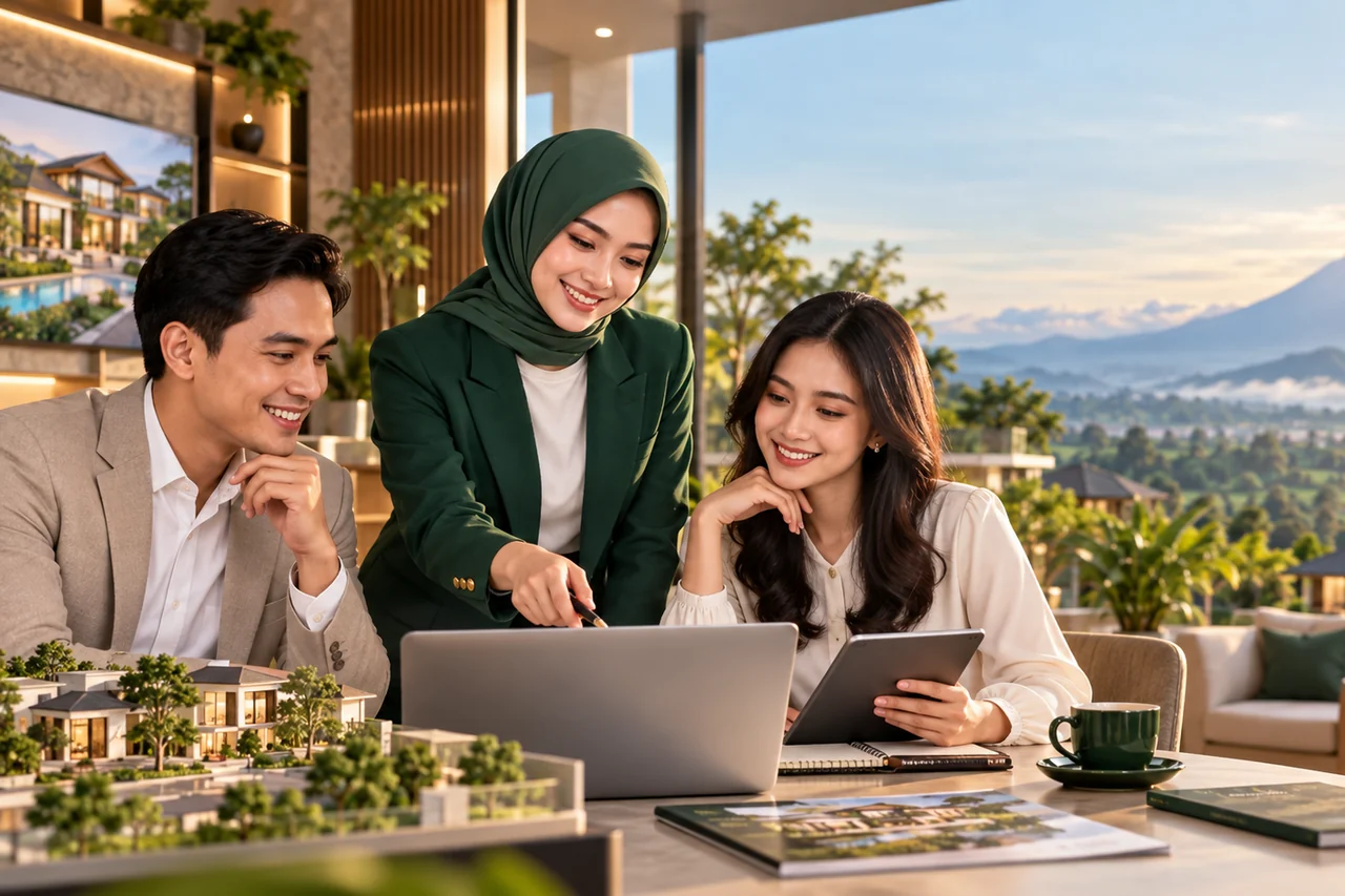 Ilustrasi training dan pendampingan Marketing Properti RDA LAND
