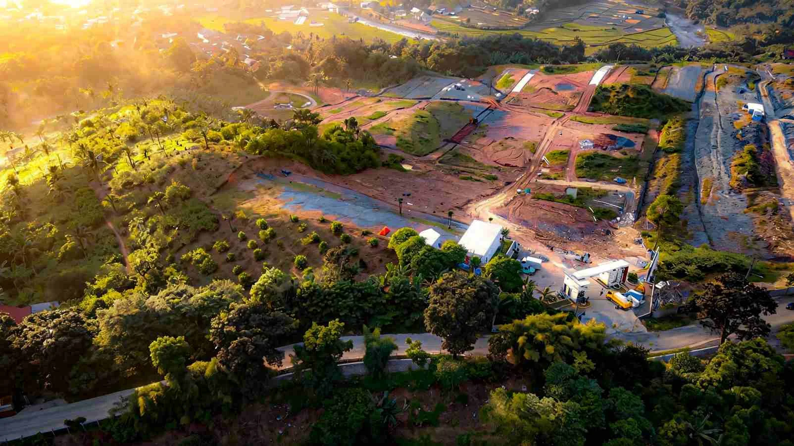 Dokumentasi aerial kawasan Prime East Bogor