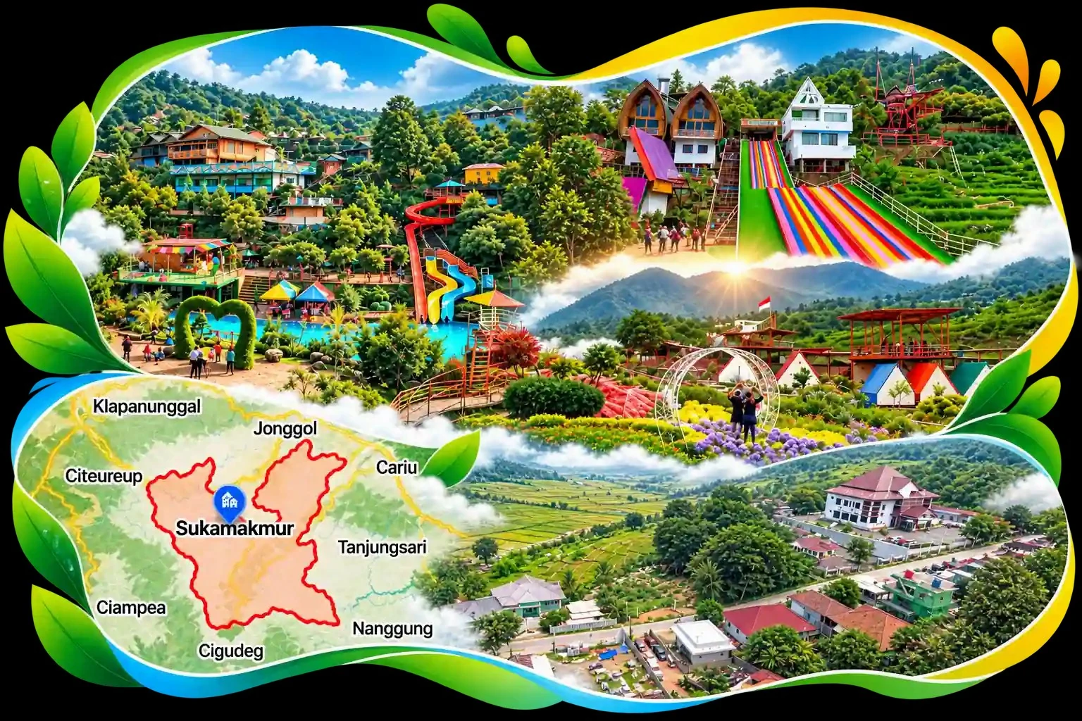 Lokasi dan akses Harmoni Hanjawong Village Sukamakmur Jalur Puncak 2 Bogor